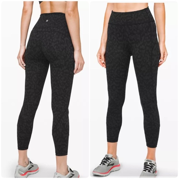 lululemon athletica Pants - Lululemon In Movement Tight 25" Formation Camo Deep Coal  Multi Size 4